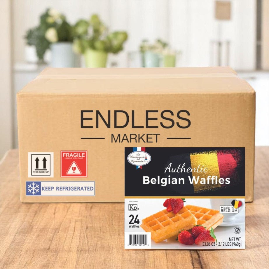 Frozen La Boulangerie des Gourmets - Authentic Belgian Waffles - 24 Ct- 1 Case