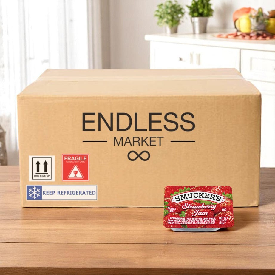 Smucker's - Strawberry Jam- 0.5 Oz-200 Count- 1 Case