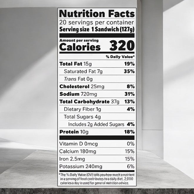 The nutrition facts for Hot Pockets Pepperoni Pizza Sandwiches-20ct-3 Case display calories, fat, cholesterol, sodium, carbohydrates, protein, vitamins, and minerals per serving size.