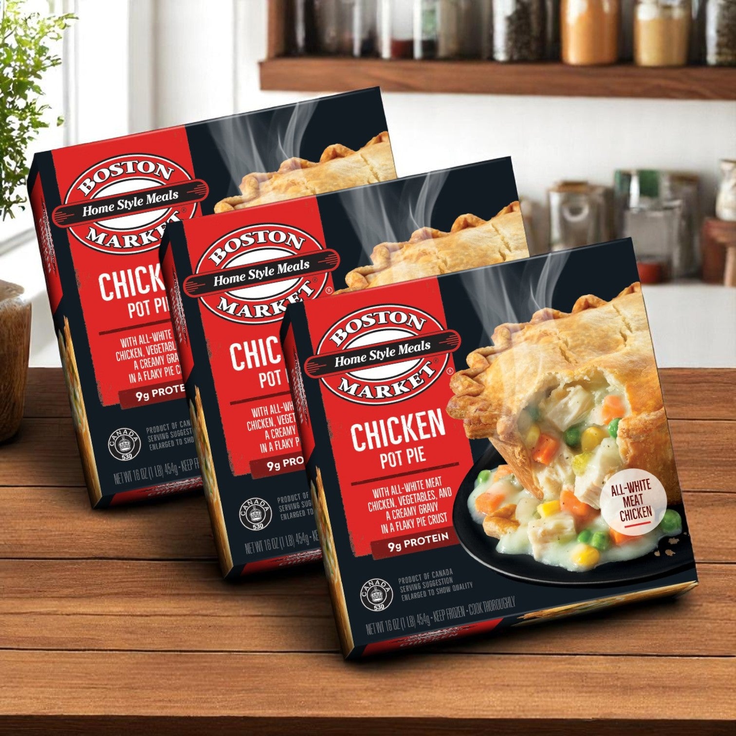 Boston Market Chicken Pot Pie – 15 oz – 3 Packs