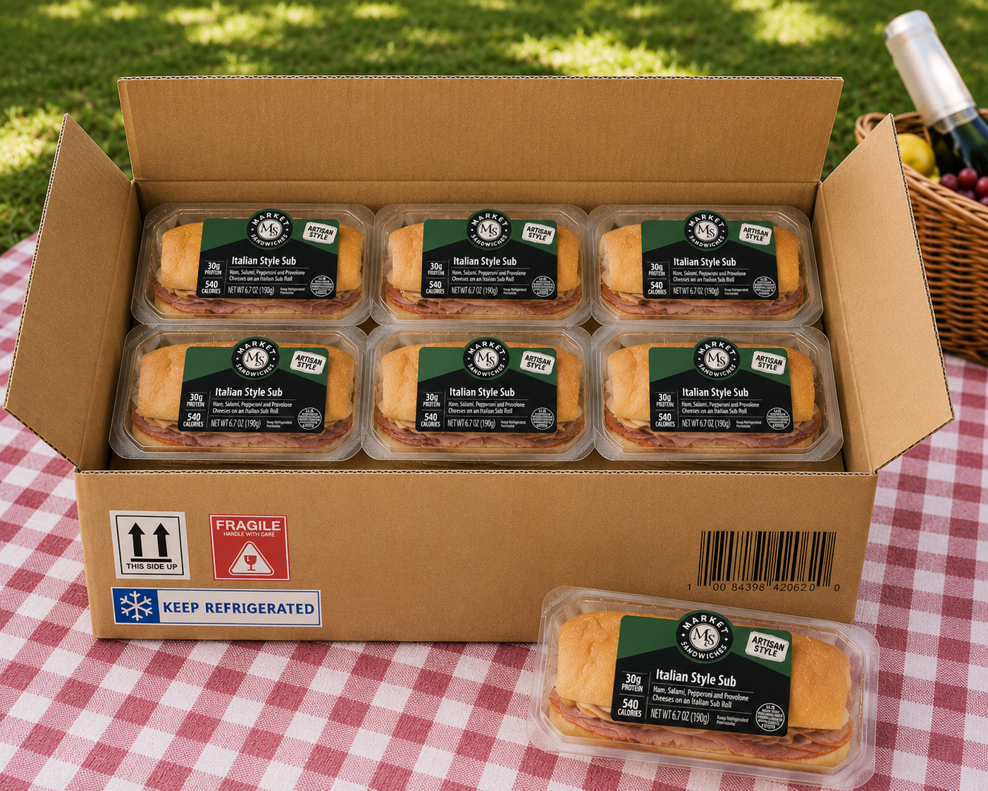 Italian Style Sub- 1 Case- 8 Count -Ships Frozen And Once Out of the Freezer 30 Days Shelf Life in the Cooler!!