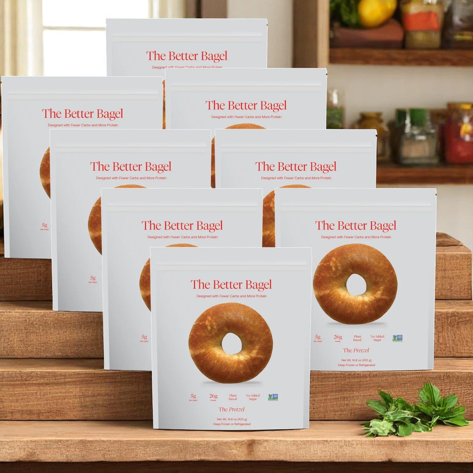 BetterBrand, The Better Bagel – Pretzel Style (8 Bags, 32 Bagels Total) In Stock- Ready to Ship!!