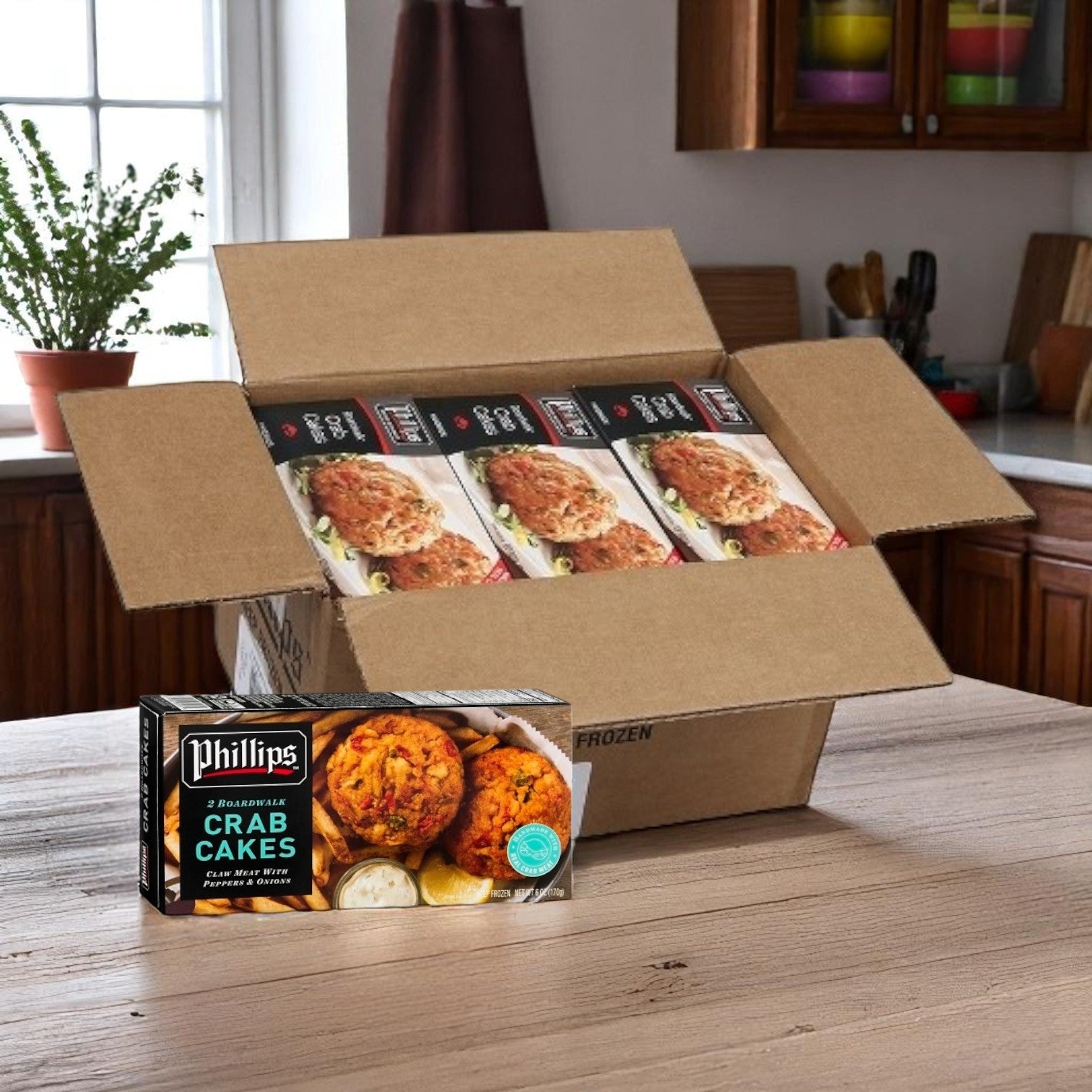 Phillips Boardwalk Crab Cakes – 2 Count Packs, 12 Packs Per Case