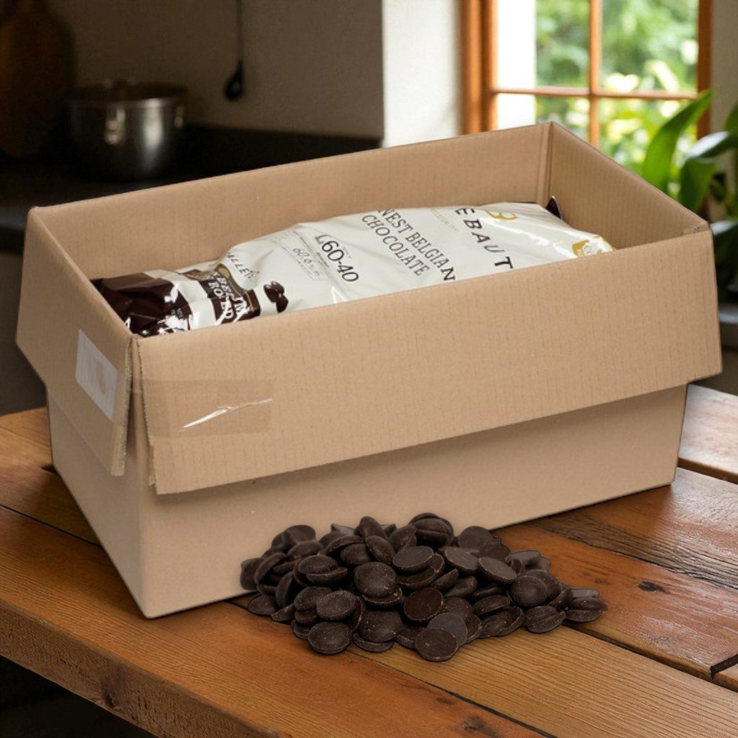 Callebaut 60% Chocolate Callets – 1/10 kg