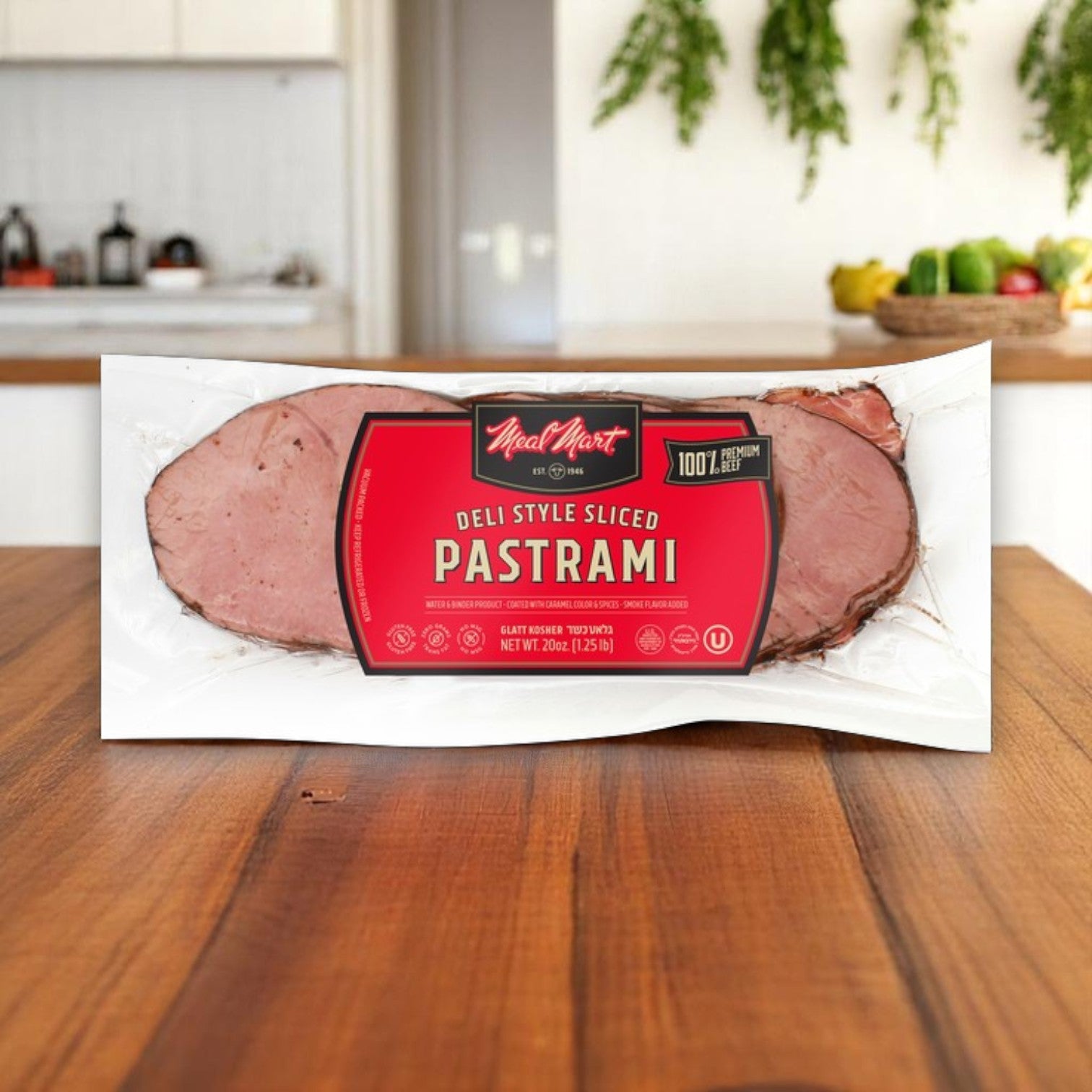Meal Mart Deli Sliced Pastrami – 20 oz Package