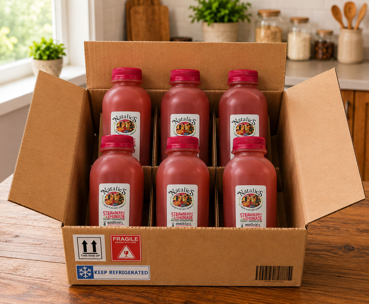 Natalie’s Orchid Island Strawberry Lemonade – 6 Pack (12 fl oz Bottles)