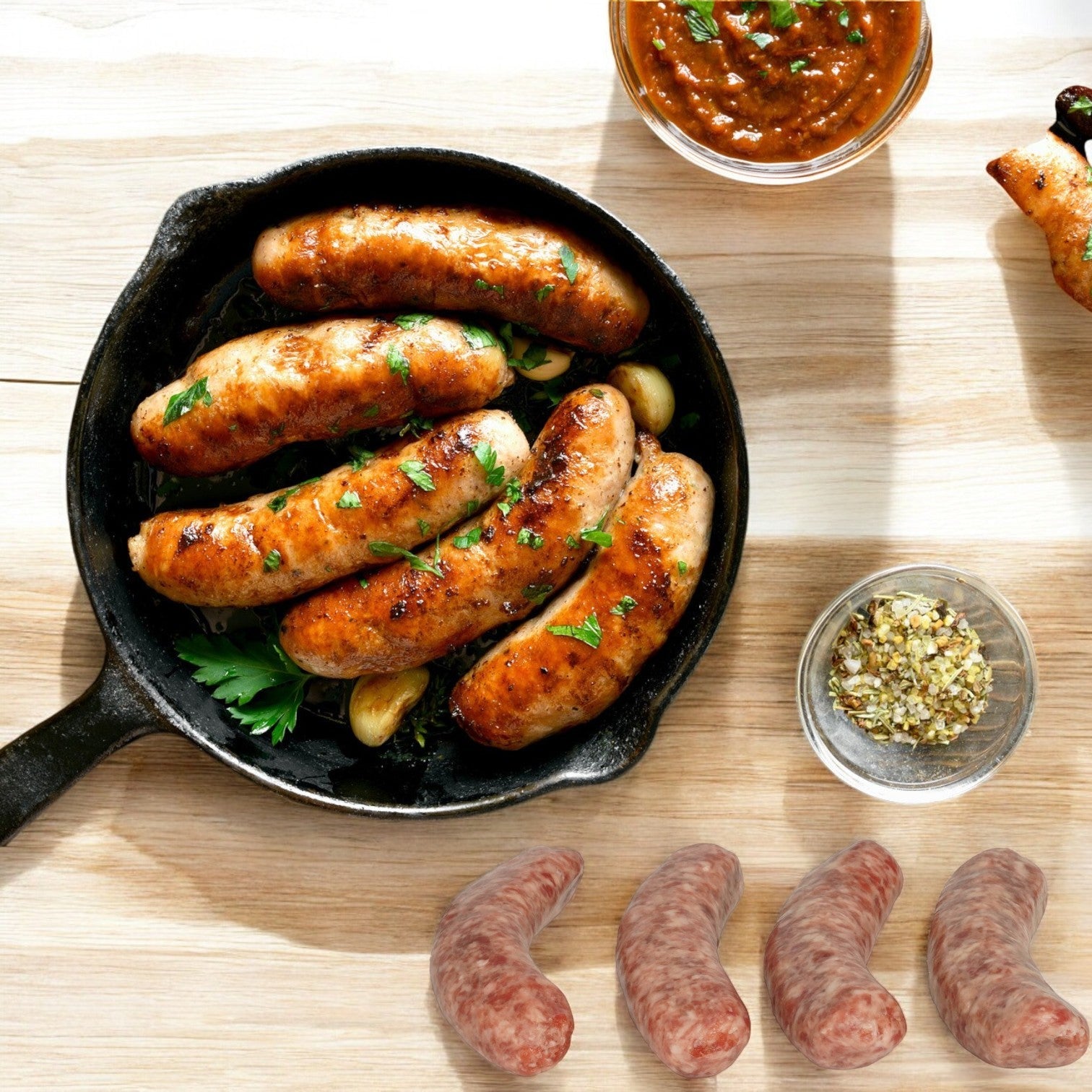 Johnsonville Foods - Bratwurst 4x1 Original NC Raw (6/2.5 LB)