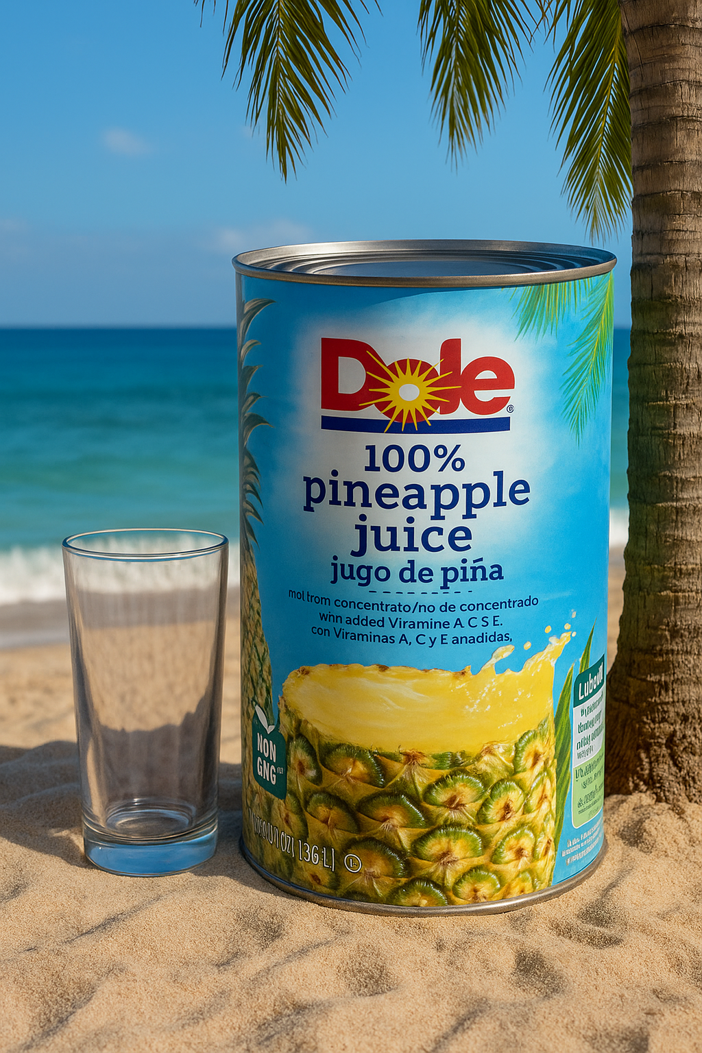 Dole 100% Pineapple Juice – 46 fl oz Can