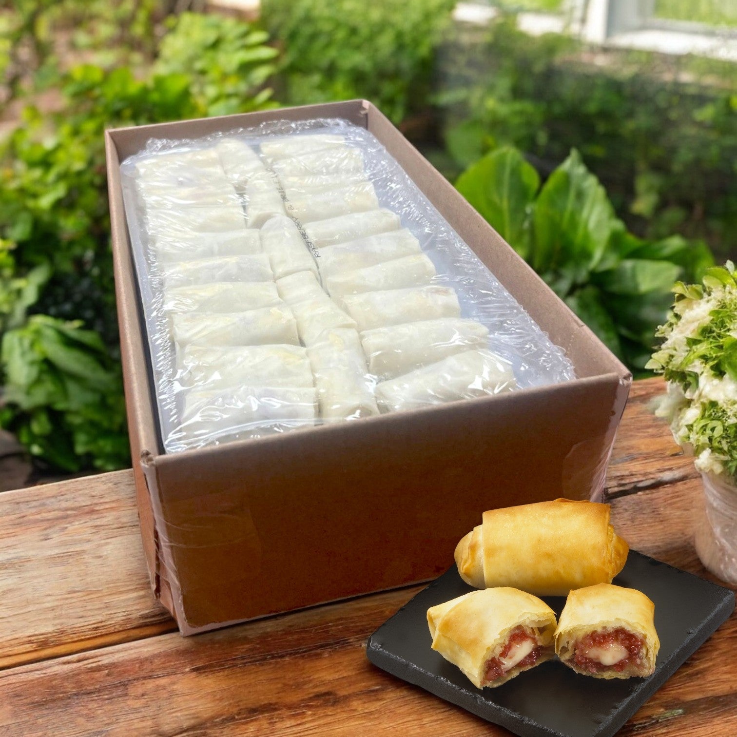 Sysco Imperial Brie with Raspberries in Phyllo – 100 Count In Case