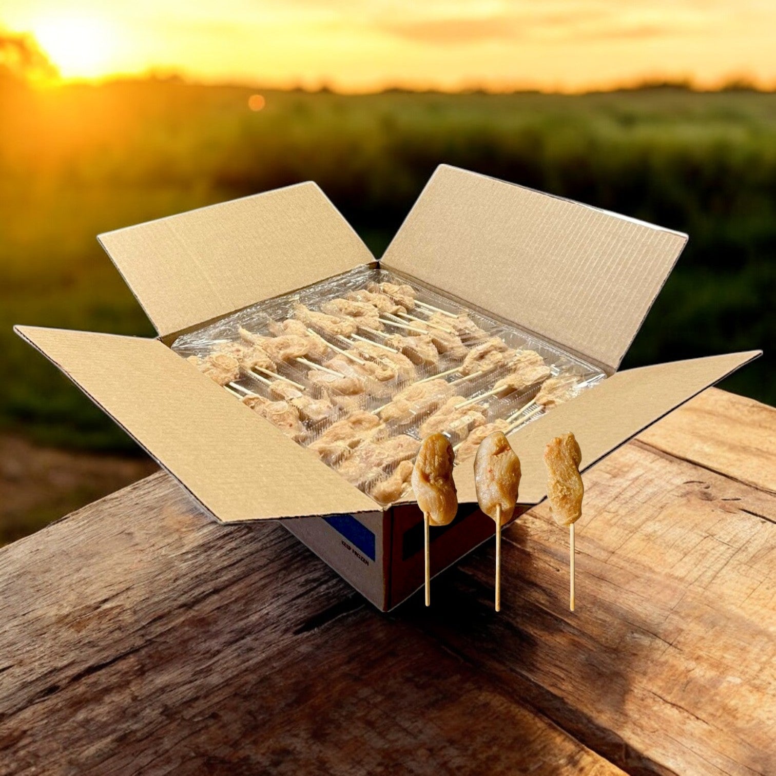 Appetizer- Chicken Thai Satay Appetizer – 5 Trays of 20 Count (Frozen)- Sysco Imperial