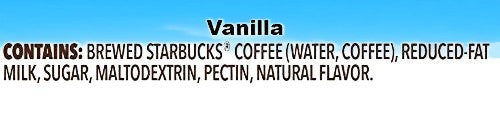 Enjoy the smooth taste of Starbucks Frappuccino Vanilla Coffee, made with water, coffee, reduced-fat milk, sugar, maltodextrin, pectin, and natural flavor. This delightful drink offers a refreshing escape in each sip. Try it frozen for an extra treat! Available in 15ct packs across 3 cases.