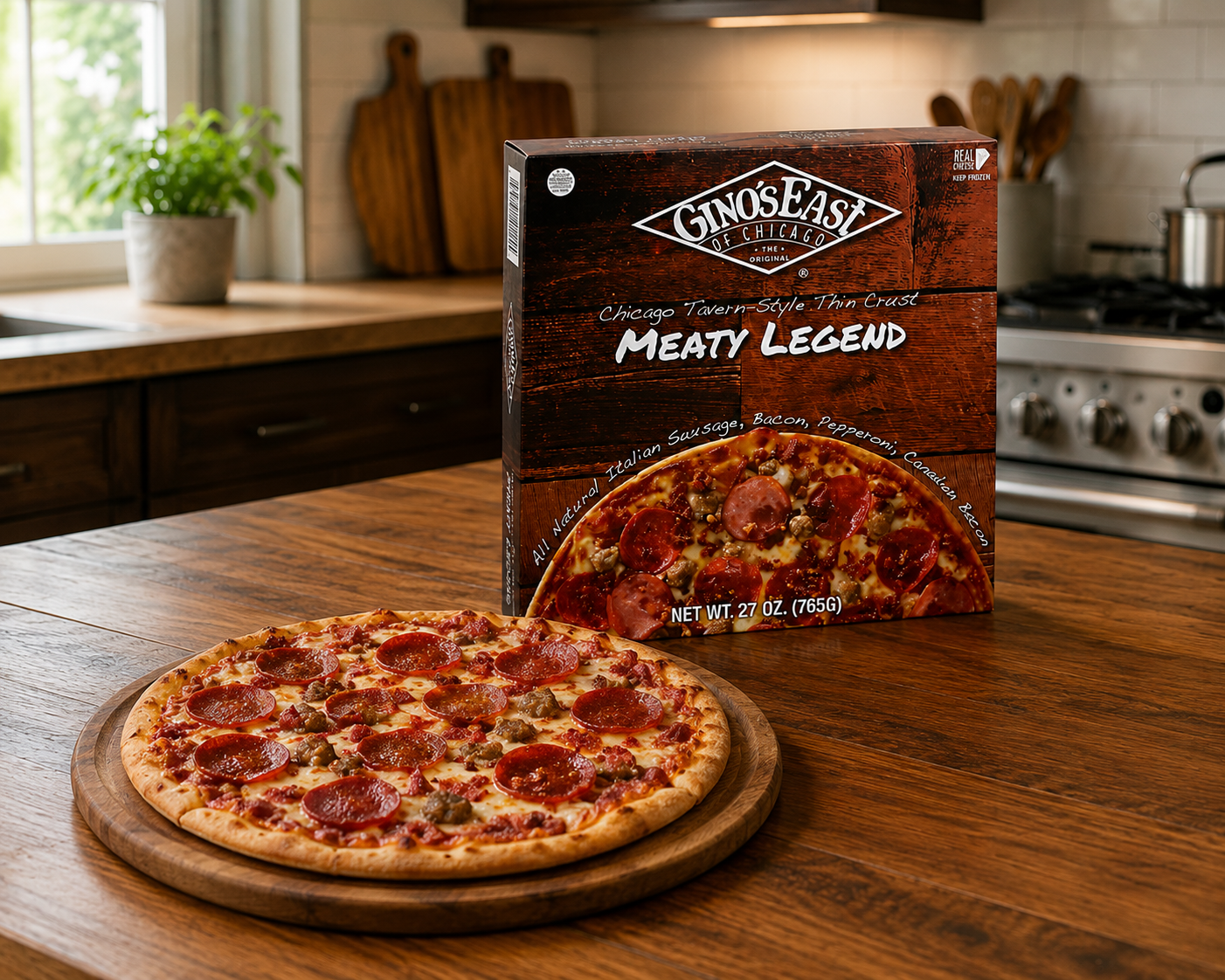Gino's East Tavern Style Meaty Legend Pizza, 20 oz, 1 Count