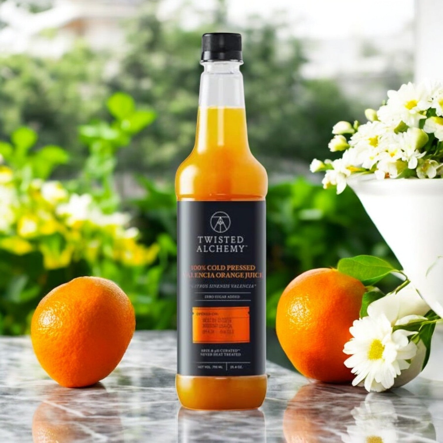 Twisted Alchemy Valencia Orange Juice – Fresh Cold Pressed, 750ml