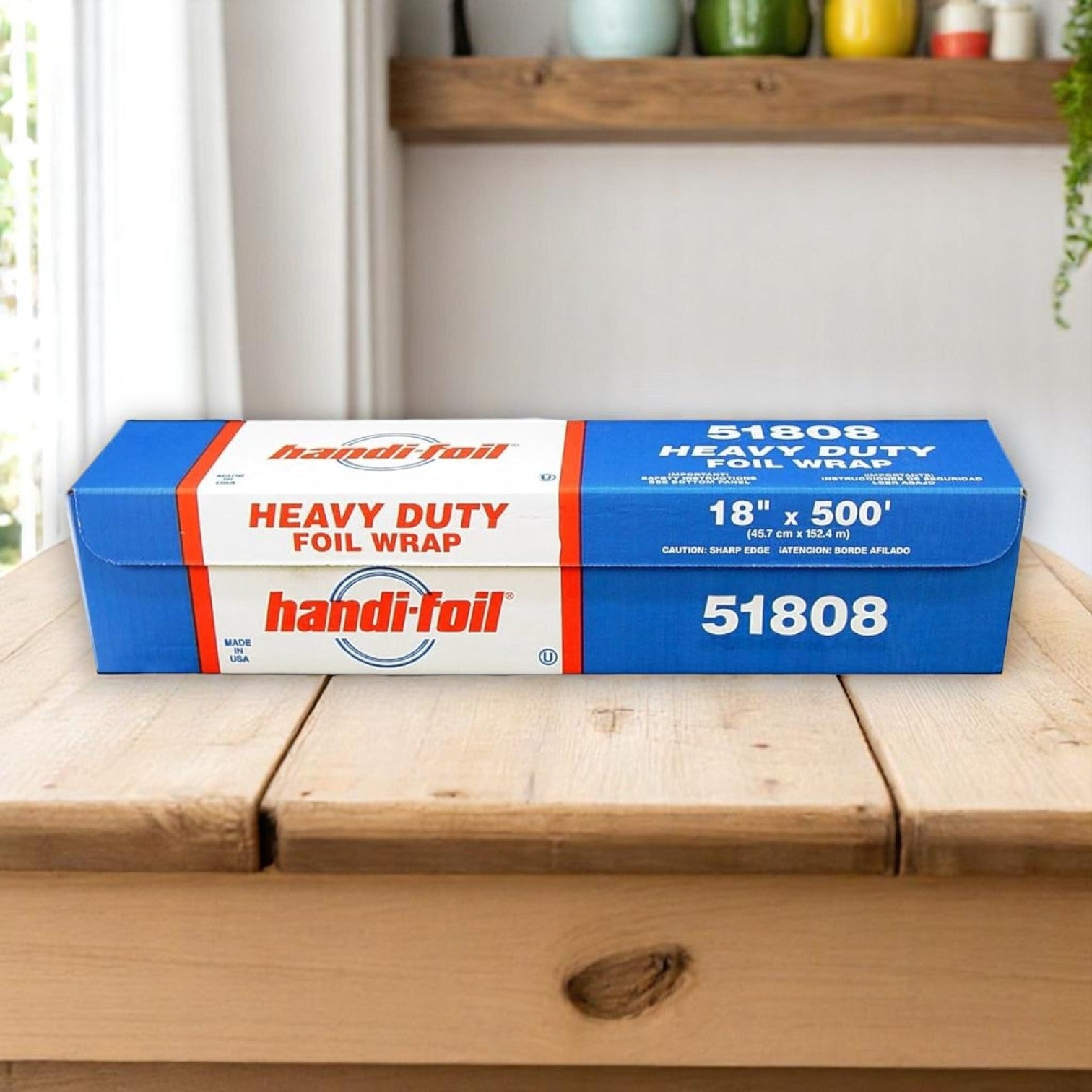 Handi-Foil 18" Heavy Duty Aluminum Foil Roll – 500 Feet