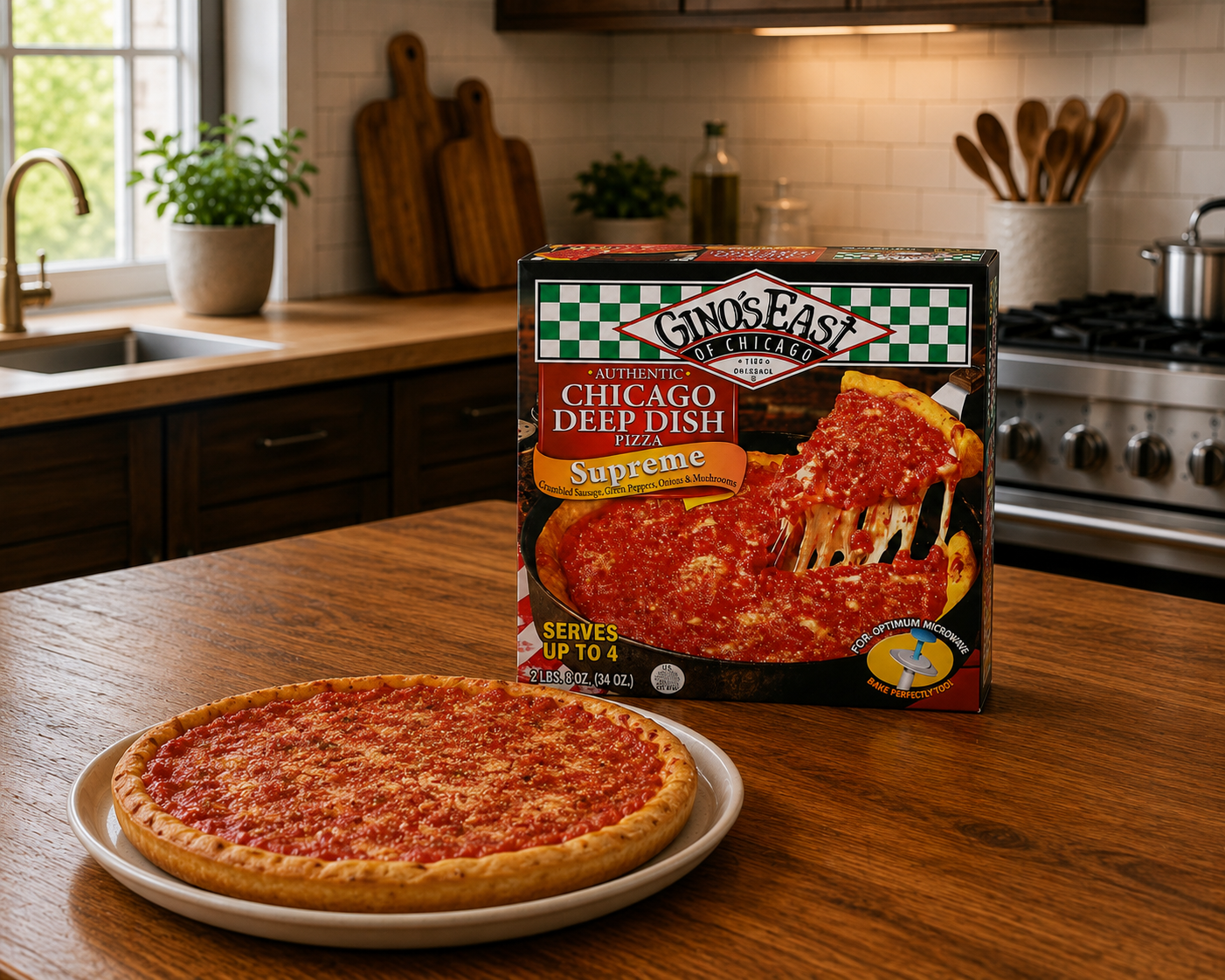Gino's East Tavern Style Gino's Supreme Pizza, 21.5 oz, 1 Count