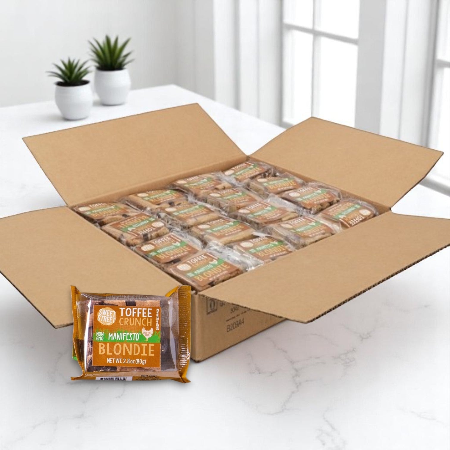 Sweet Street Blondie Toffee Brownies –2.8 oz. - 48 A Case