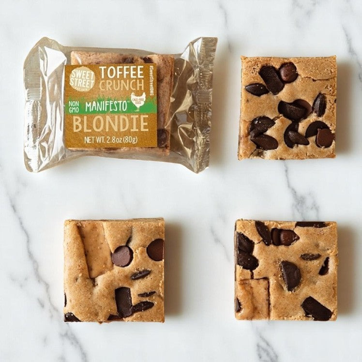 Sweet Street Blondie Toffee Brownies –2.8 oz. - 48 A Case