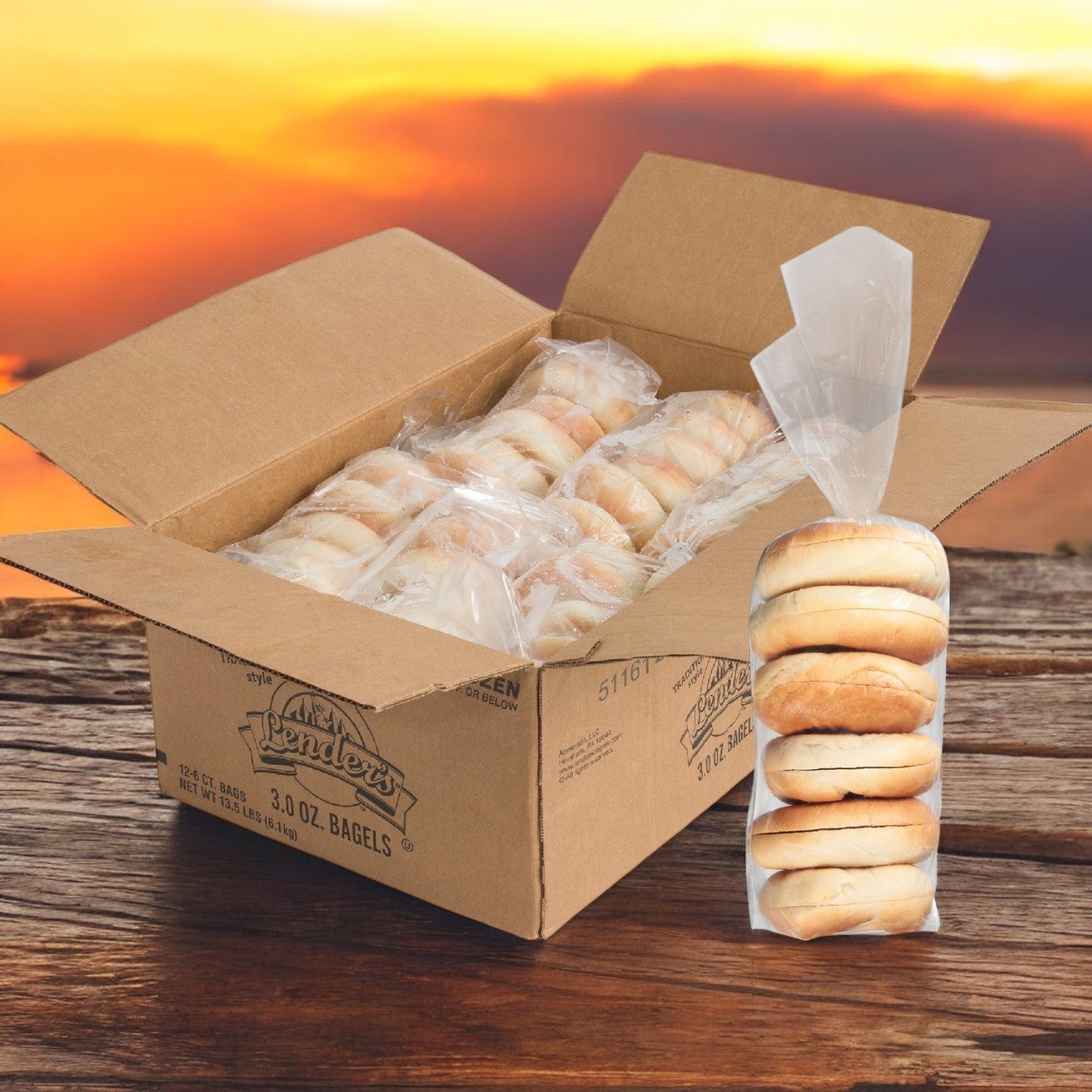 Lender's Bagels – Plain 3.1 Oz Traditional (12/6 CT)