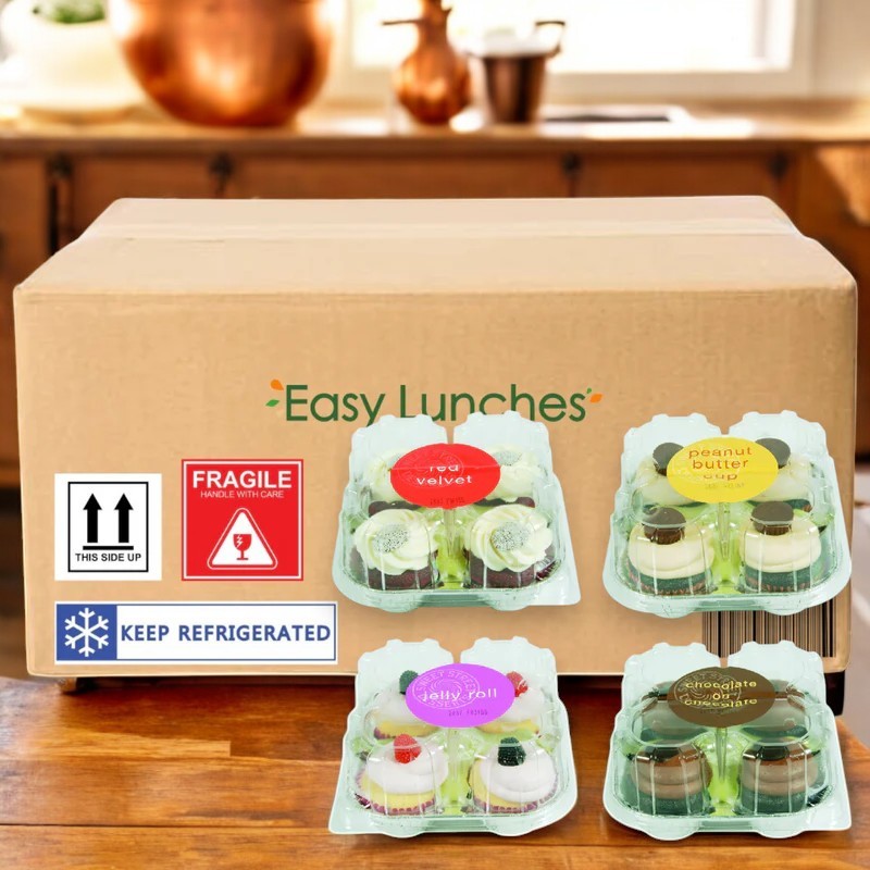 Sweet Street Cupcake Assorted, 1 Case, 8 Packs, 32 Count Total