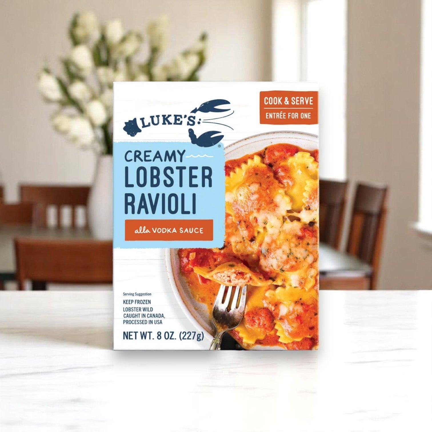 Luke's Lobster-Stuffed Ravioli with Creamy Vodka Sauce – 8 oz