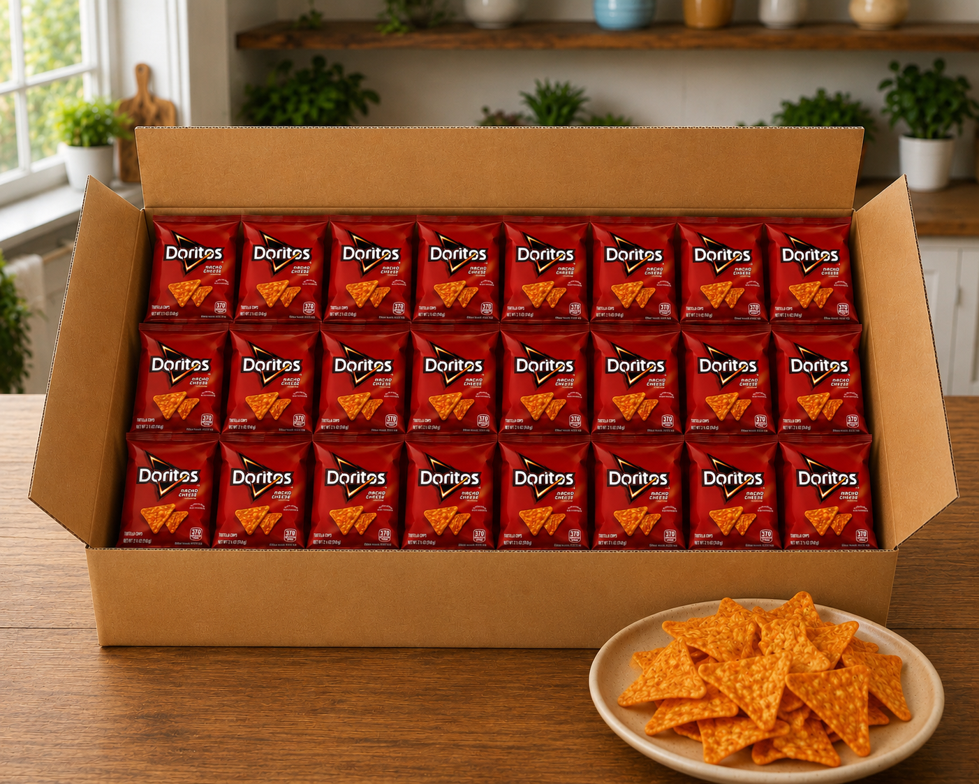 Nacho Cheese Doritos- 24 Count-2.5 Oz- 1 Case