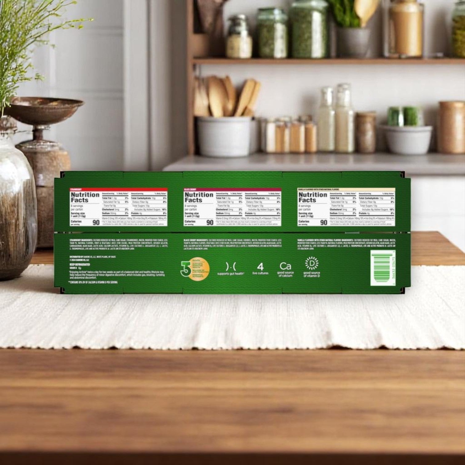 Activia Lowfat Yogurt Variety Pack – 24 Count, 4 oz Cups