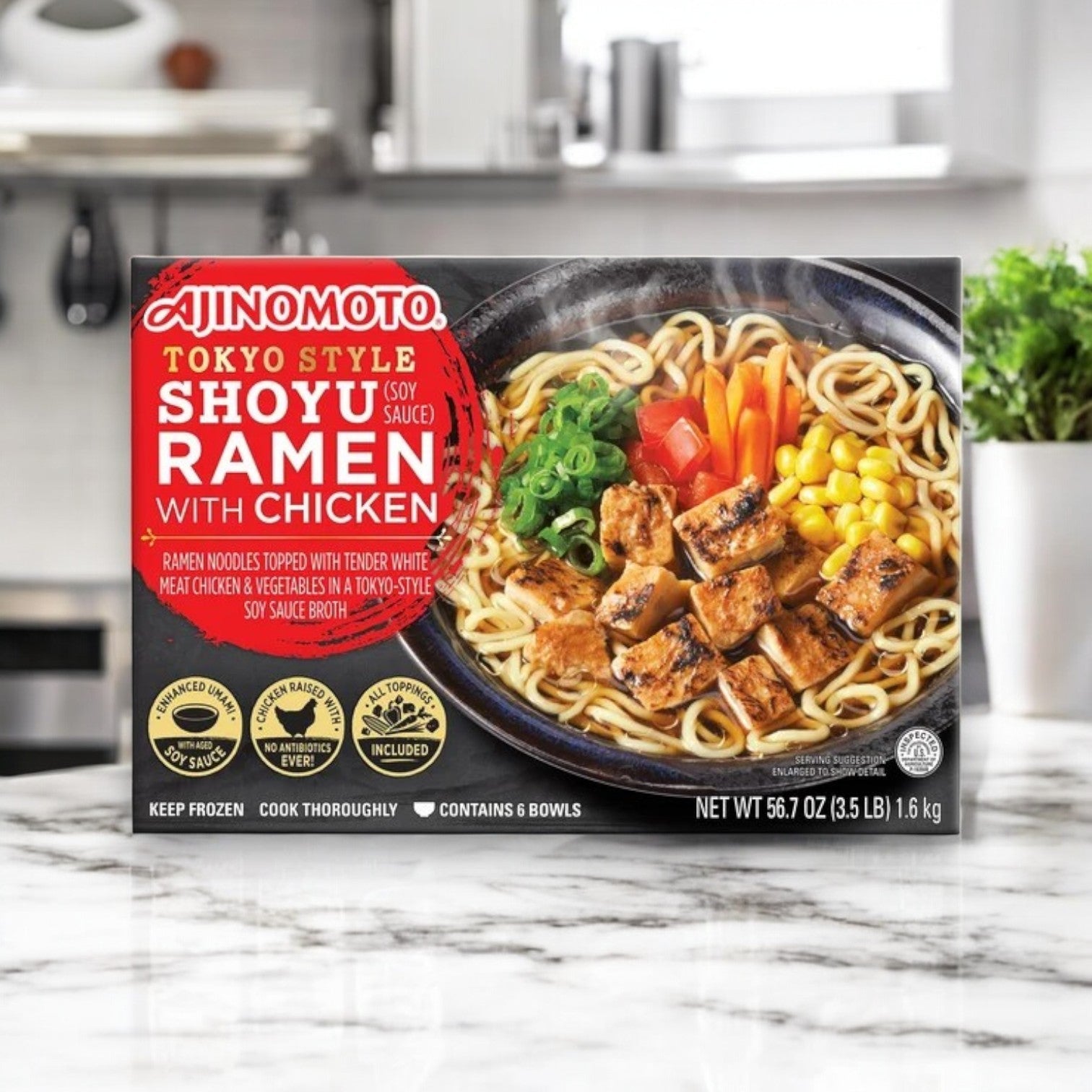 Ajinomoto Shoyu Ramen with Chicken, 56.7 oz