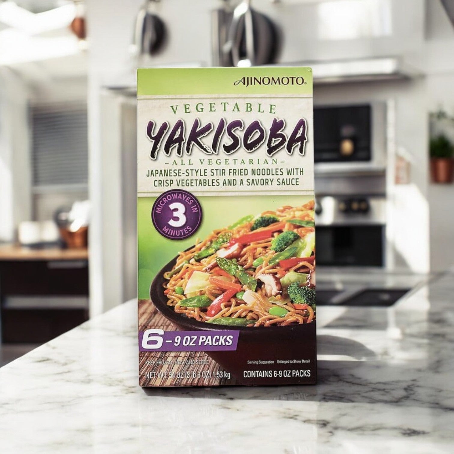 Ajinomoto Yakisoba with Vegetables All Natural | 9 oz | 6-count