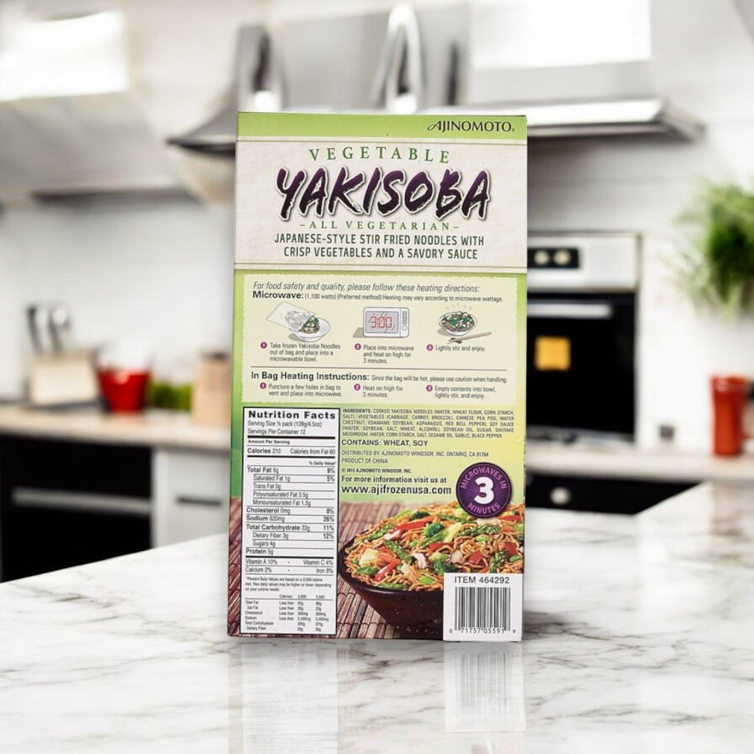 Ajinomoto Yakisoba with Vegetables All Natural | 9 oz | 6-count
