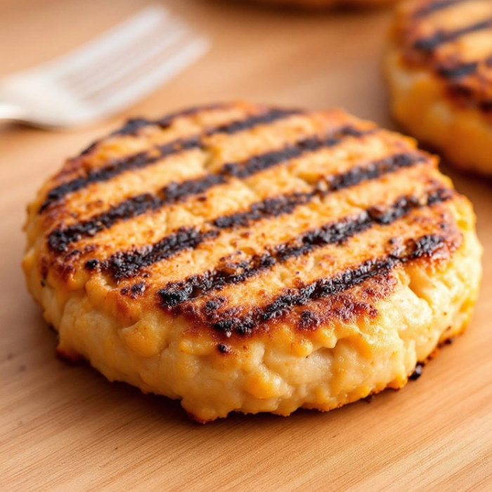 Amylu Organic Chicken Burger with Caramelized Onion & Aged White Cheddar (32 oz, 8-Count)