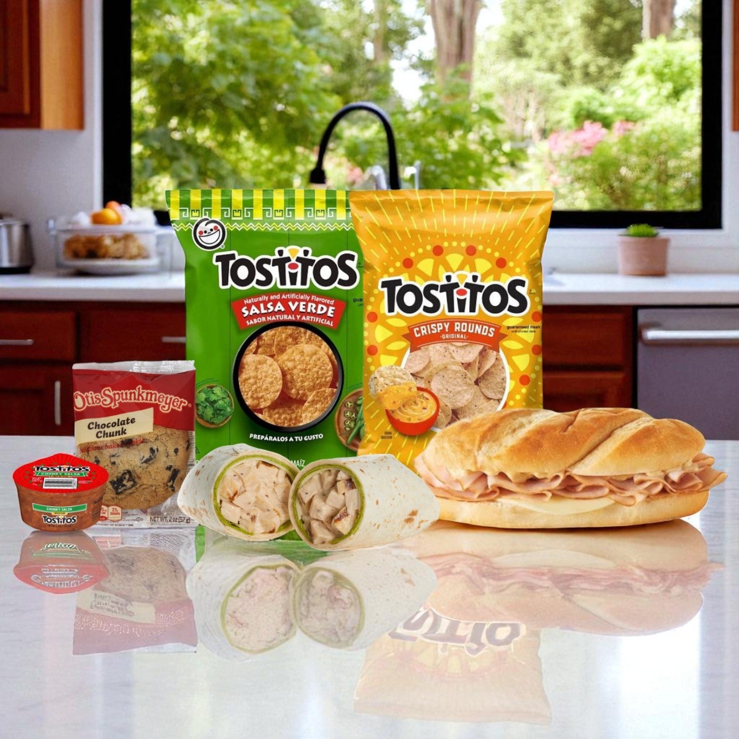 Box Lunch Pack- 12 Sandwiches, 6 Tostitos Chips, 6 Salsa To Go and 12 Cookies!