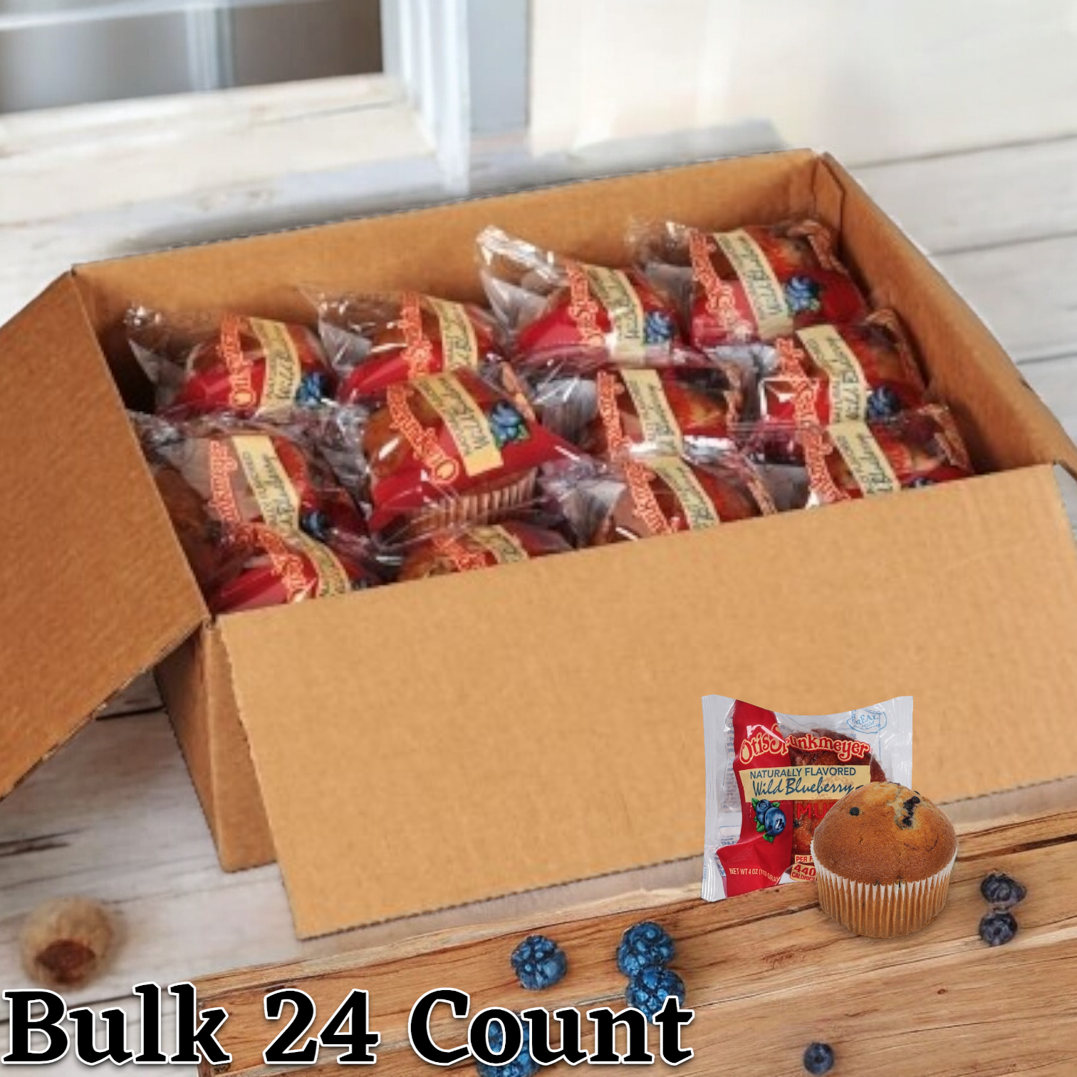 Otis Spunkmeyer Individually Wrapped Wild Blueberry Muffins, 4 oz. - 2
