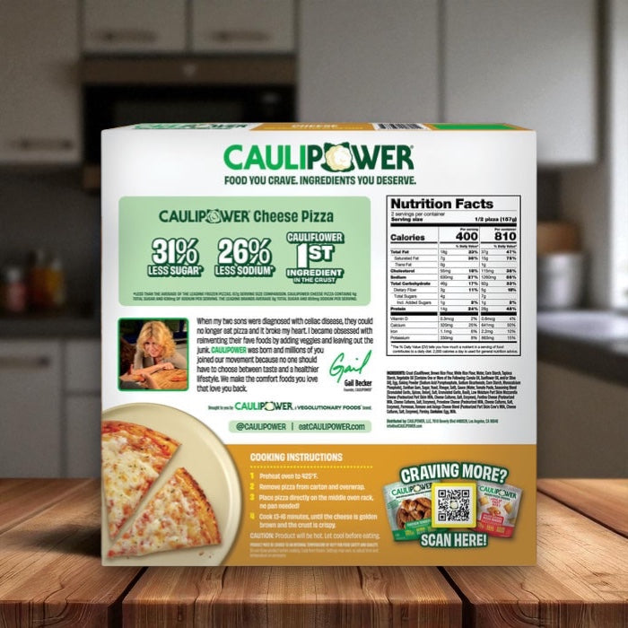 Caulipower Cheese Lovers, Cauliflower Crust Frozen Pizza 11.1 oz