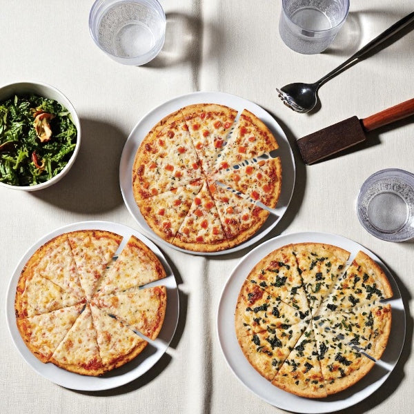 Caulipower Gluten-Free Cauliflower Crust Pizza Bundle, Cheese Lovers, Margherita & White (3 Pizzas)