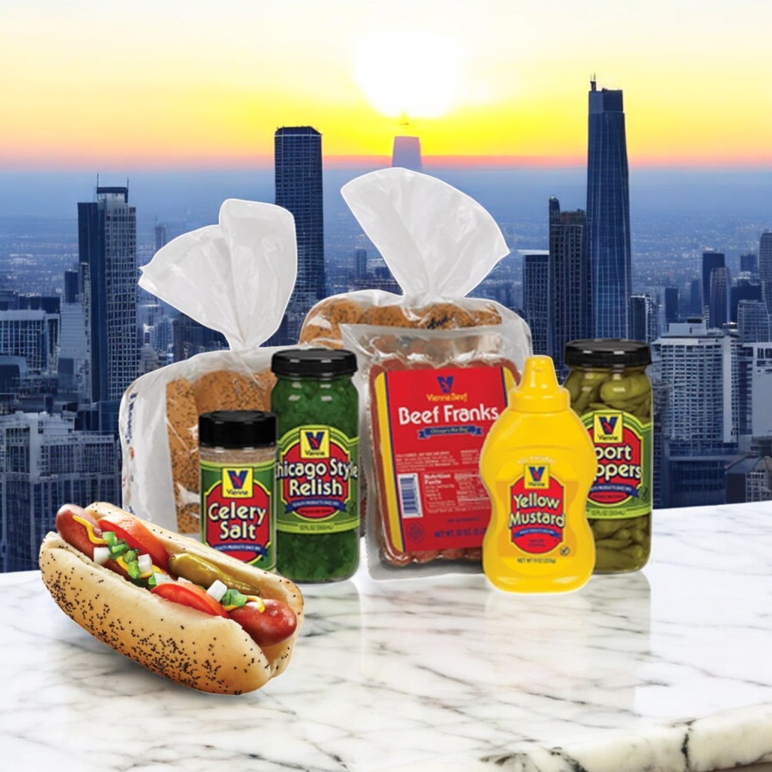 Portillo's 16 Italian Beef Combo & Vienna 16 Pack Hot Dog Kit! Perfect For Parties!