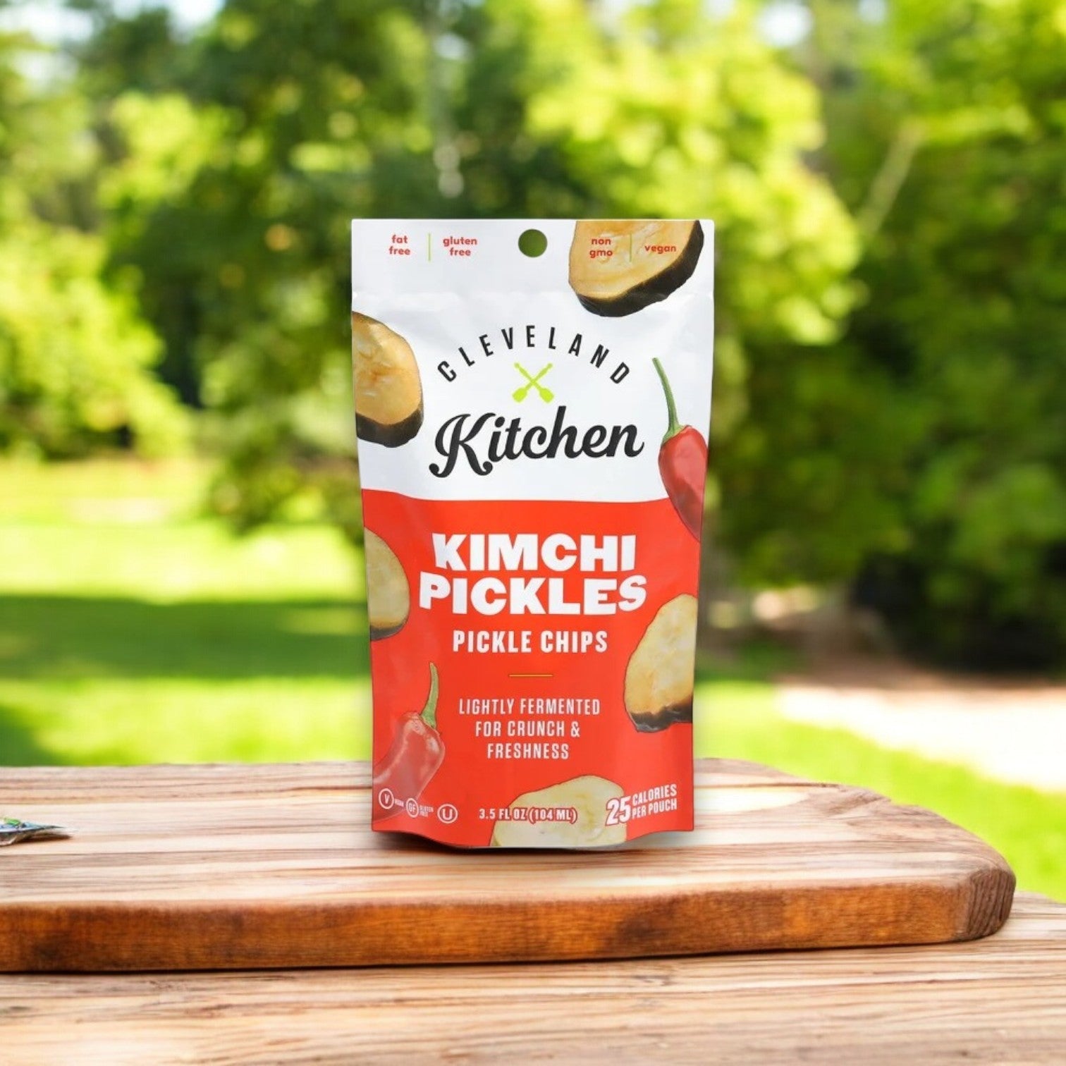 Cleveland Kitchen Kimchi Pickle Chips | 3.5 oz, 12 ct