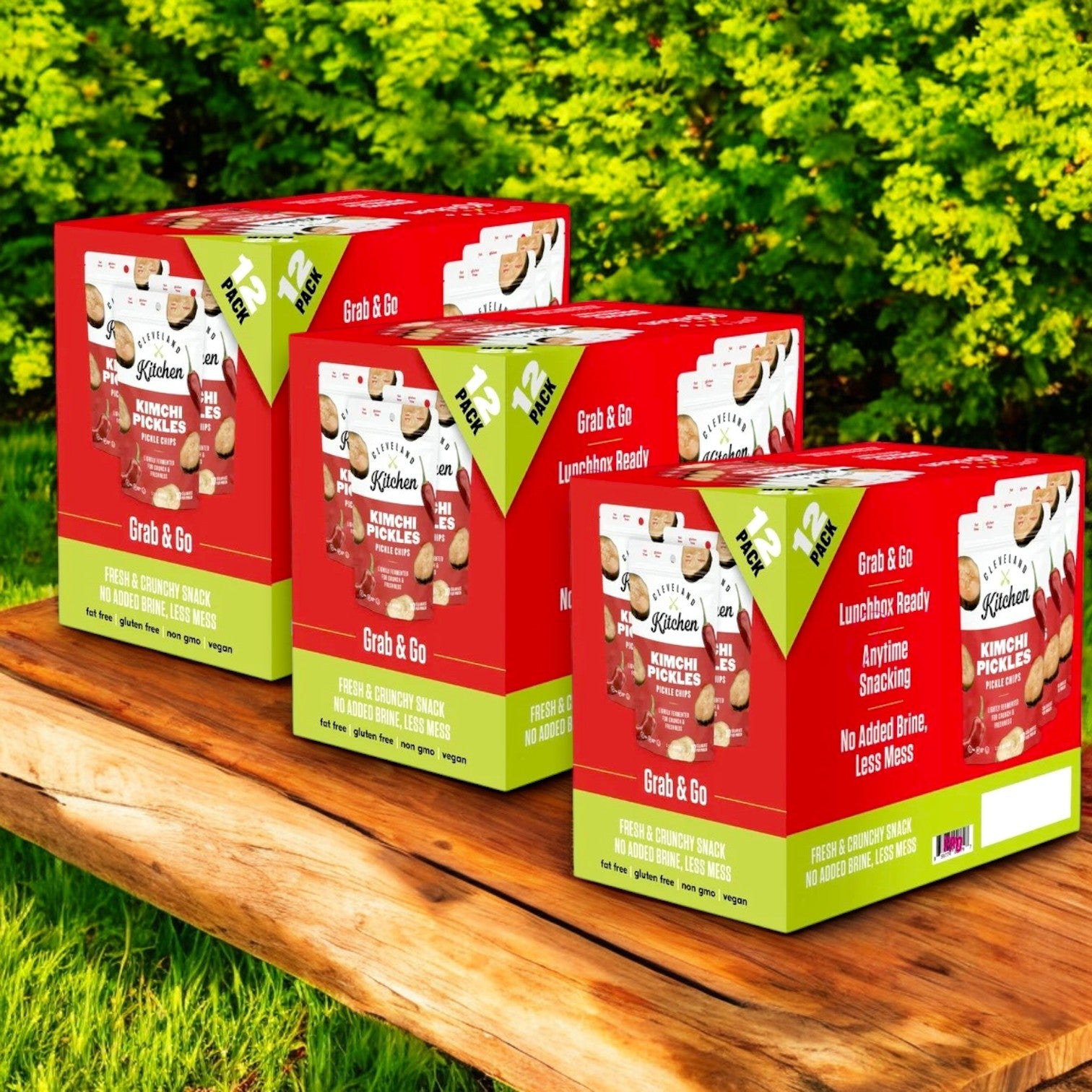 Cleveland Kitchen Kimchi Pickle Chips | 3.5 oz, 36 ct