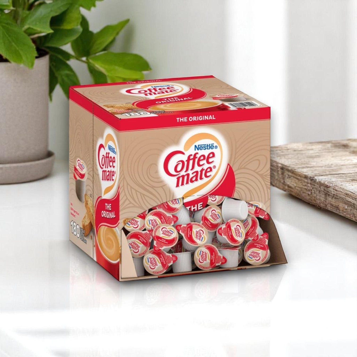 Coffee-mate Liquid Coffee Creamer Singles, Non-Dairy, Original, 0.38 fl oz, 180 ct