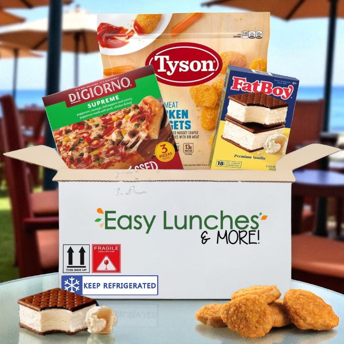Frozen Pizza, Chicken Nuggets & Ice Cream Sandwiches (Bundle of 3)