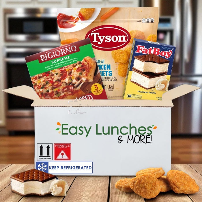 Frozen Pizza, Chicken Nuggets & Ice Cream Sandwiches (Bundle of 3)