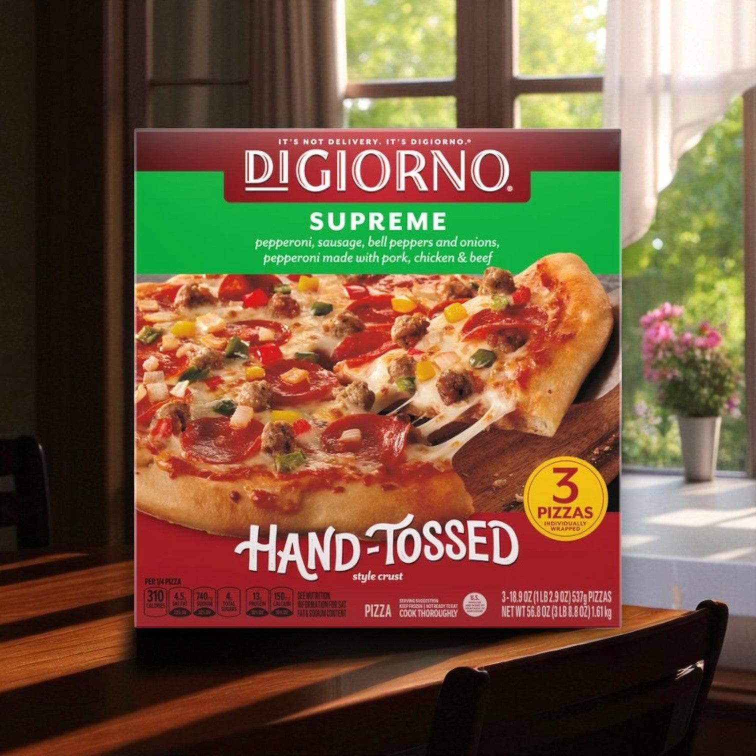 College Food Box – Ultimate Convenience Combo- 24 Uncrustables, 3 Pizzas and 5.5 Pounds of Chicken Nuggets!!