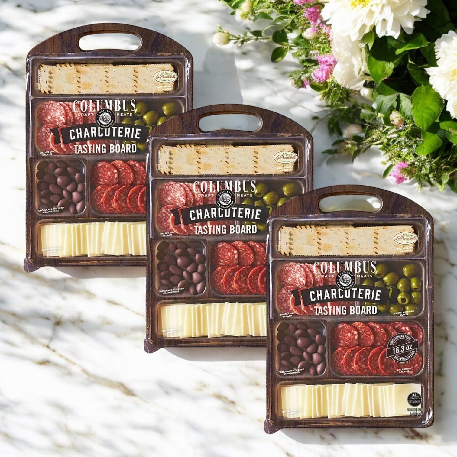 Columbus Craft Meats Charcuterie Tasting Board, 12.5 oz. - 3 Count