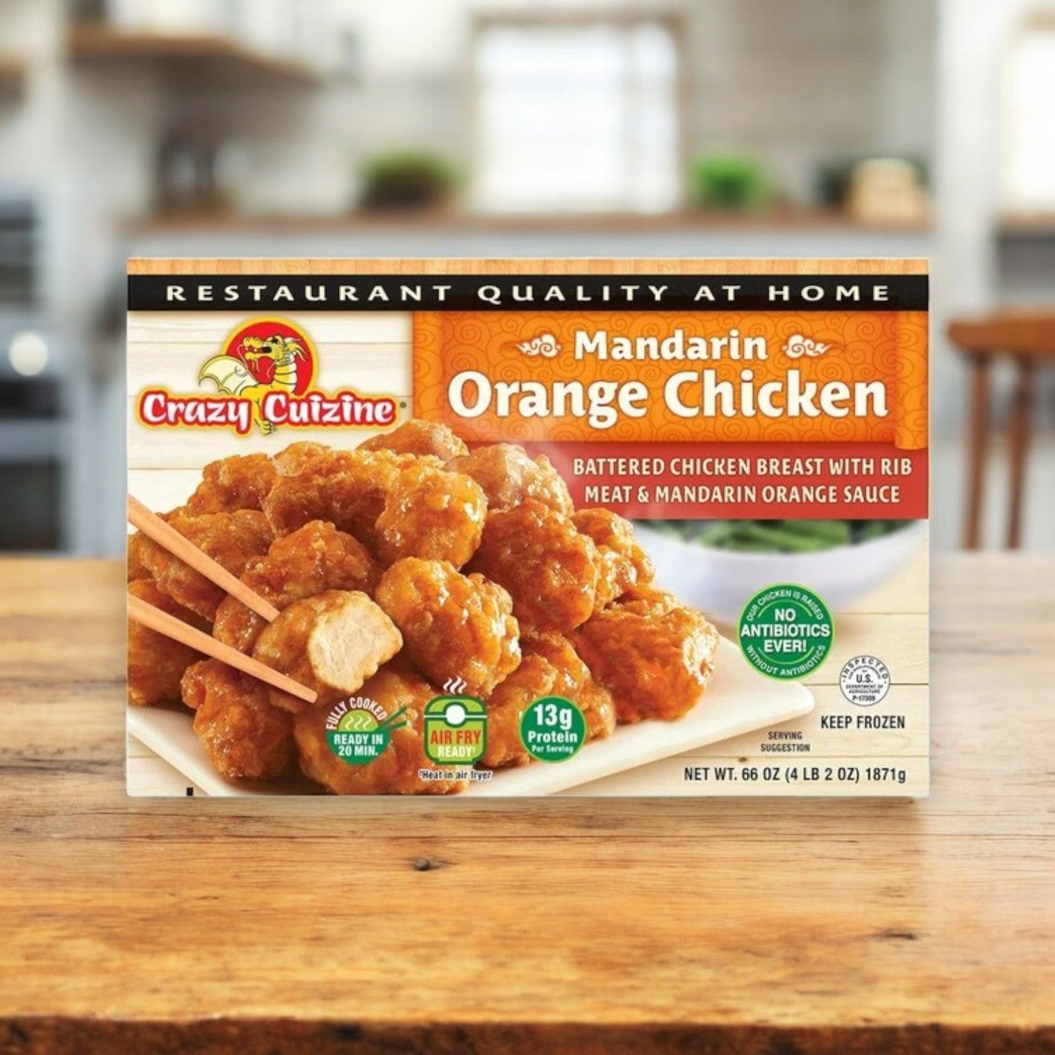 Crazy Cuizine Mandarin Orange Chicken, 66 oz.