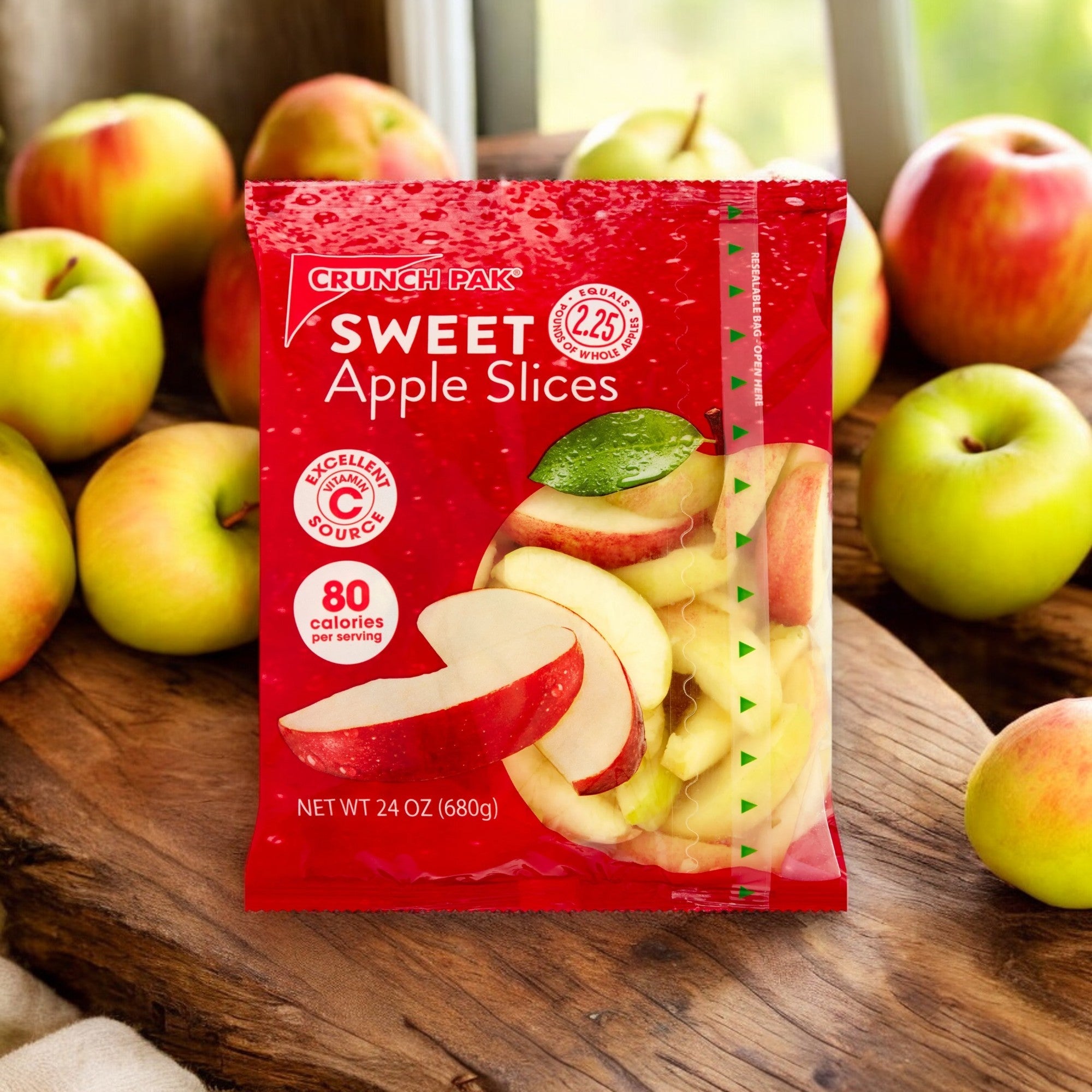 Crunch Pak Apple Snacks 14 oz Resealable Bag | Shop Now