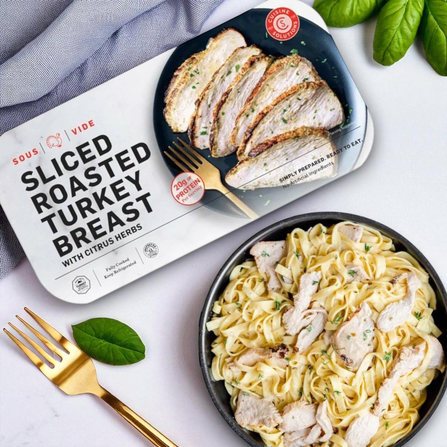 Cuisine Solutions Sliced Turkey Breast with Citrus Herbs