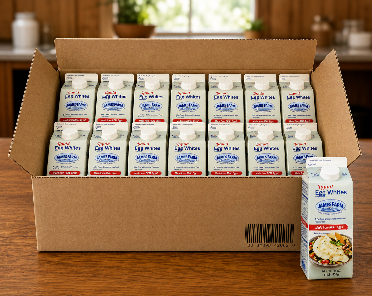 James Farm Egg Whites – 2 lb Carton (Case of 15)