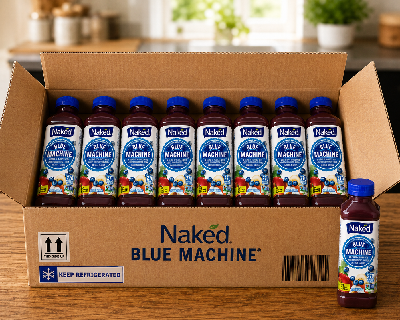 Naked Juice Blue Machine Drink-8 Count- 1 Case