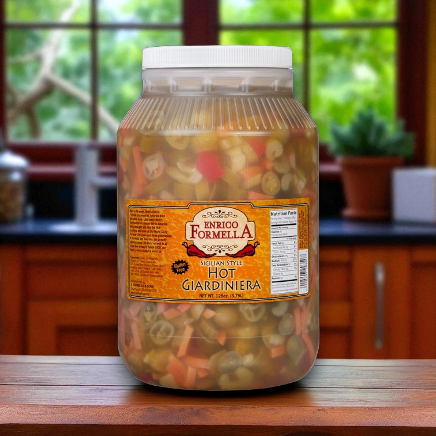 Enrico Formella Hot Giardiniera Pepper – 1 Gal each, 3 Gal Total