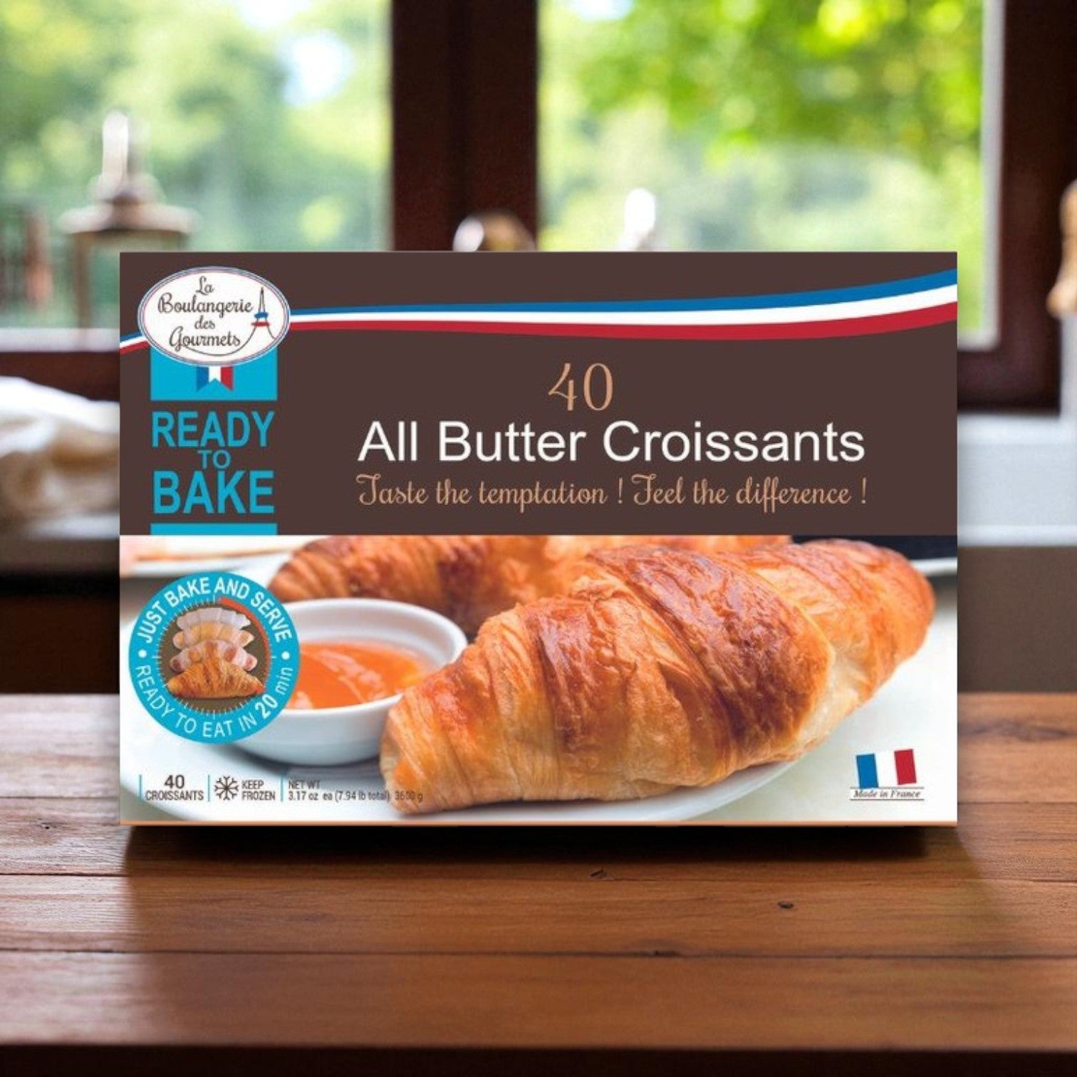 La Boulangerie des Gourmets Frozen All Butter Croissants – 40 Count