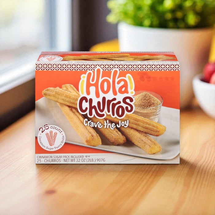 Hola Churros! Pastry Sticks, Cinnamon Sugar, Churros 25 ct